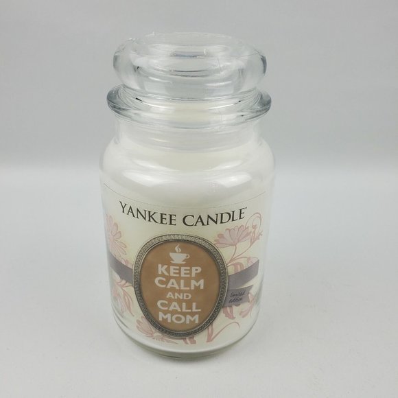 2X Yankee Candle Limited Edition Keep Calm & Call Mom TEA Made in USA RARE 22oz - Picture 2 of 4